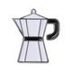 Italian Moka Pot Coffee Pot Espresso Maker Collectible – Collectible Enamel Pin Gift