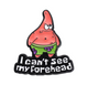 Patrick I Cant See My Forehead Collectible Enamel Pin – Collectible Enamel Pin Gift