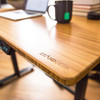 StandDesk Bamboo Sit Stand Desk Corner Detail