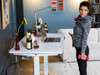 white standing desk