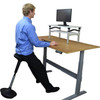 using a wobble stool at standing desk