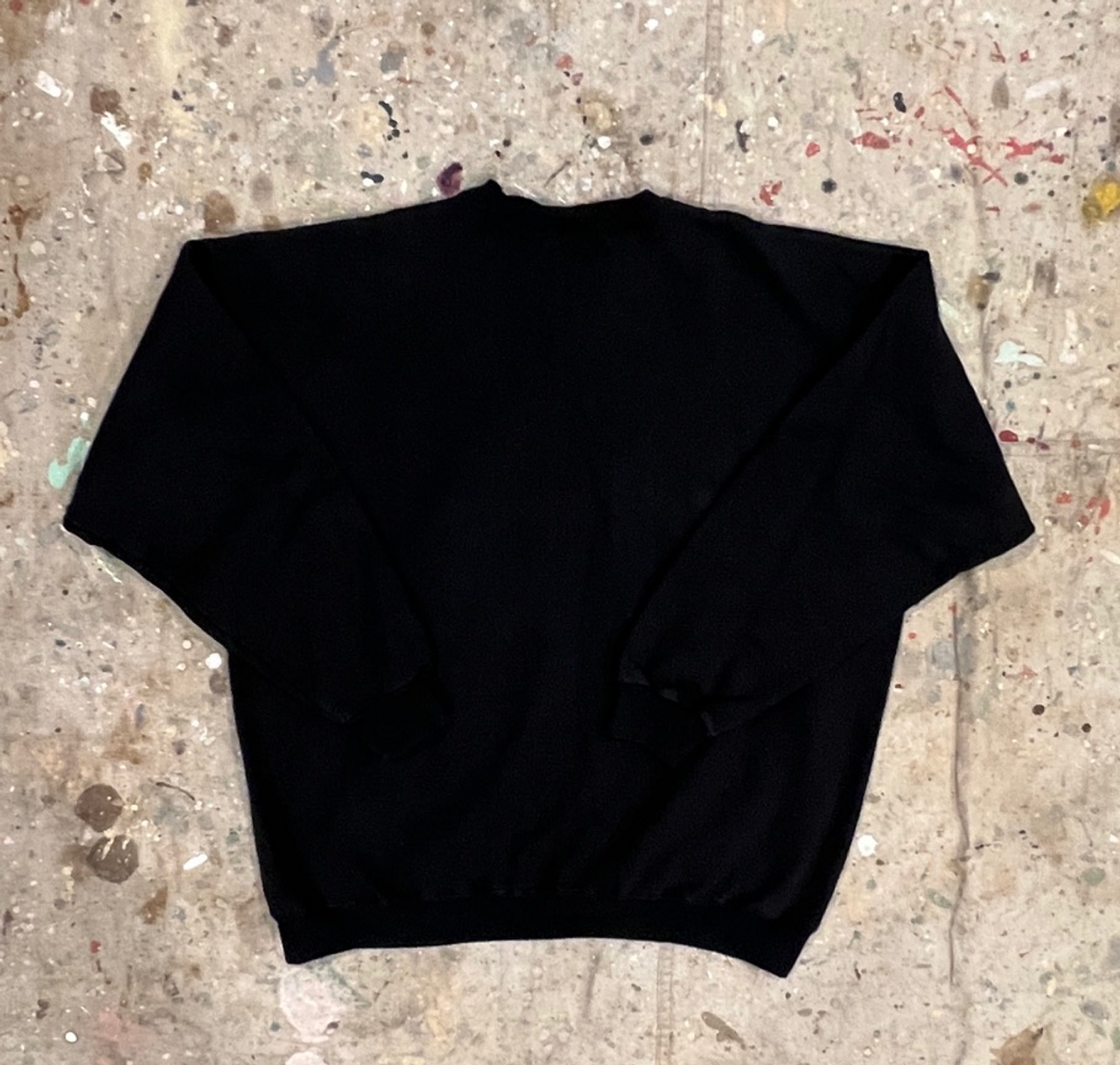 かわいい！ Sweatshirt 90's Black Hanes Vintage (men's XXL) XL/women's トップス