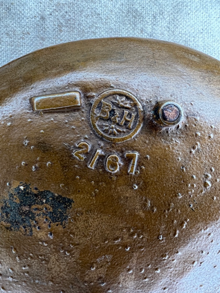 (SOLD) Bradley & Hubbard Cast Iron Embossed & Hand Painted Tray