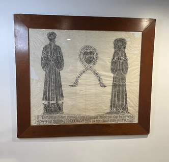 gravestone headstone edging rubbing art drawing frame