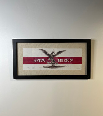 vintage Mexico Mexican print independence viva