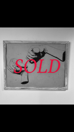 (SOLD) Antique Charcoal Sketch (Hand Study)