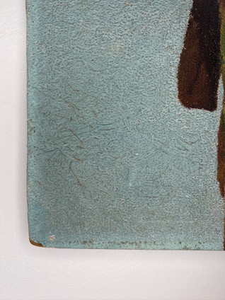 Vintage Painting of Middle Eastern Man on Board