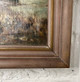 Vintage Fishing Oil Painting