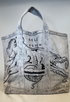 vintage lineman bag canvas octopus paint drawing art