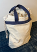 Vintage Canvas Bag w/ Cool Handle