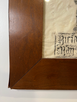 Vintage Framed Stone Rubbed Image