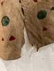 Hand Painted Native American on Partial Teepee (tipi) Style Fabric