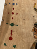 Hand Painted Native American on Partial Teepee (tipi) Style Fabric