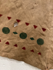 Hand Painted Native American on Partial Teepee (tipi) Style Fabric