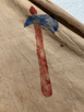 Hand Painted Native American on Partial Teepee (tipi) Style Fabric