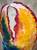 Vintage Mail Bag with Hand Painted Lobster Claw