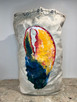 Vintage Mail Bag with Hand Painted Lobster Claw