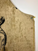 Vintage Canvas Apron with Hand Painted Boxer Art