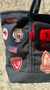 Vintage LL Bean Black Canvas Bag with Patches
