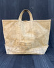 Vintage Canvas Tote Bag w/ Hand Painted Indigenous Warrior