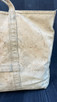 Vintage Canvas Tote Bag w/ Hand Painted Roman Bust