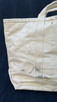 Vintage Canvas Tote Bag w/ Hand Painted Colorful Sparrows