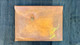 Vintage Document Folder/Clutch w/ Hand Painted Atlas