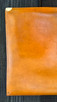 Vintage Document Folder/Clutch w/ Hand Painted Atlas