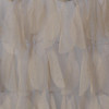 Chichi Sable/Taupe Cascading Tulle Petal Shower Curtain  | Couture Dreams