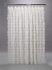 Chichi Ivory Cascading Tulle Petal Shower Curtain | Couture Dreams
