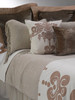 Enchantique Ivory/Sable Stone Washed Decorative Throw Pillow