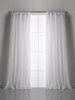 Whisper White Gathered Tulle Window Curtain Pair | Couture Dreams Whisper White Gathered Tulle Window Curtain Pair | Couture Dreams