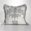 Enchantique Decorative Pillow Platinum with Fringe