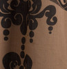 Couture Dreams Enchantique Natural Jute Damask Window Curtain Detail