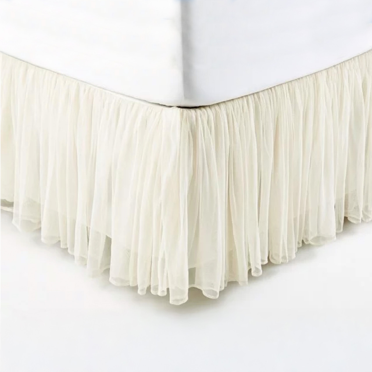 Ivory Whisper Bed Skirt Couture Dreams