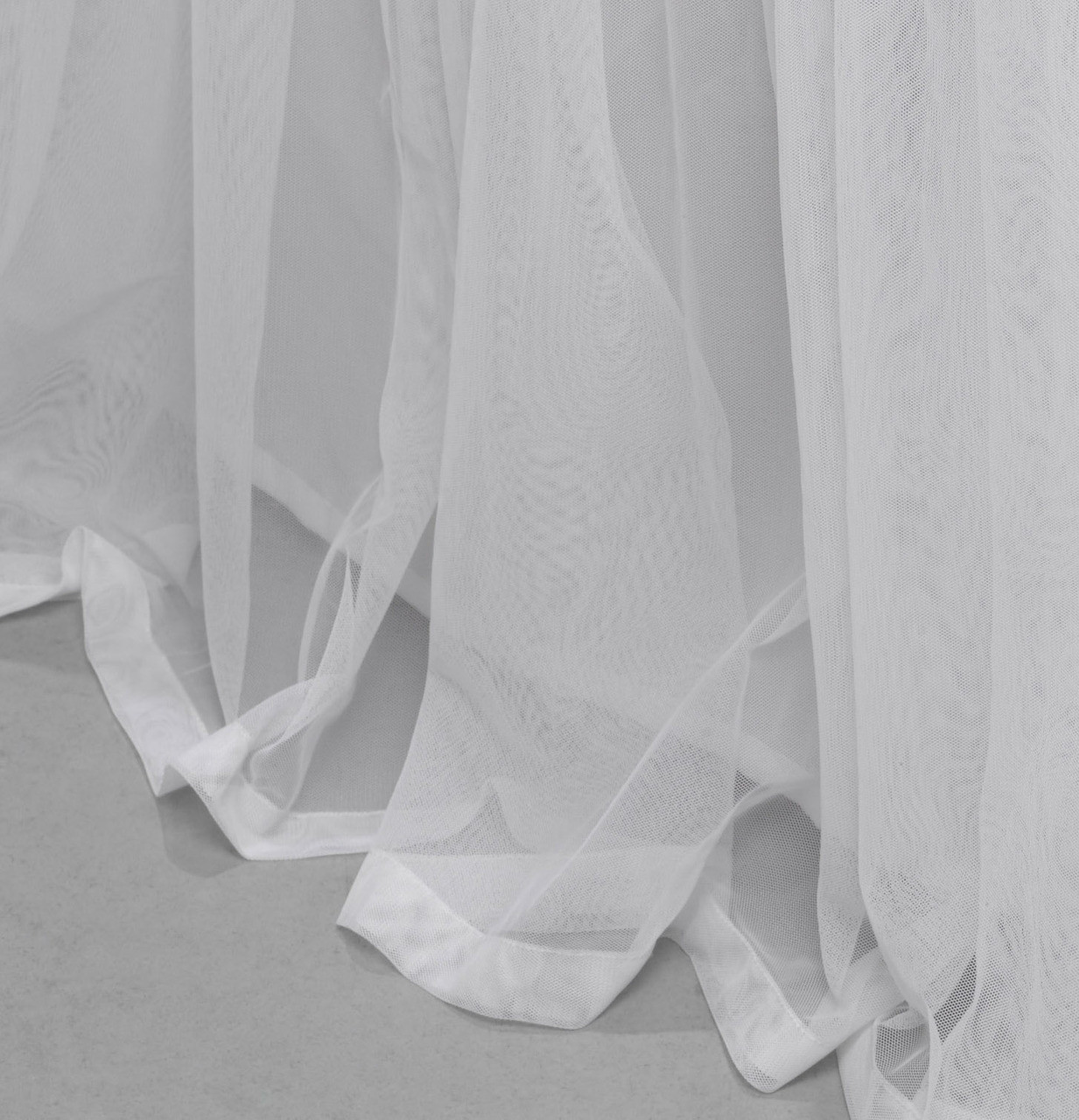 White Whisper Gathered Tulle Bed Skirt | Couture Dreams
