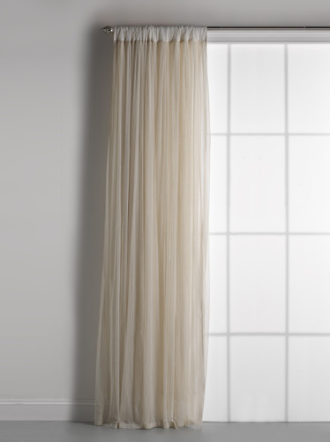 Whisper Ivory Gathered Tulle Window Curtain | Couture Dreams