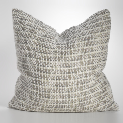 Couture Dreams Grey/Ivory/Taupe Knit Euro Sham