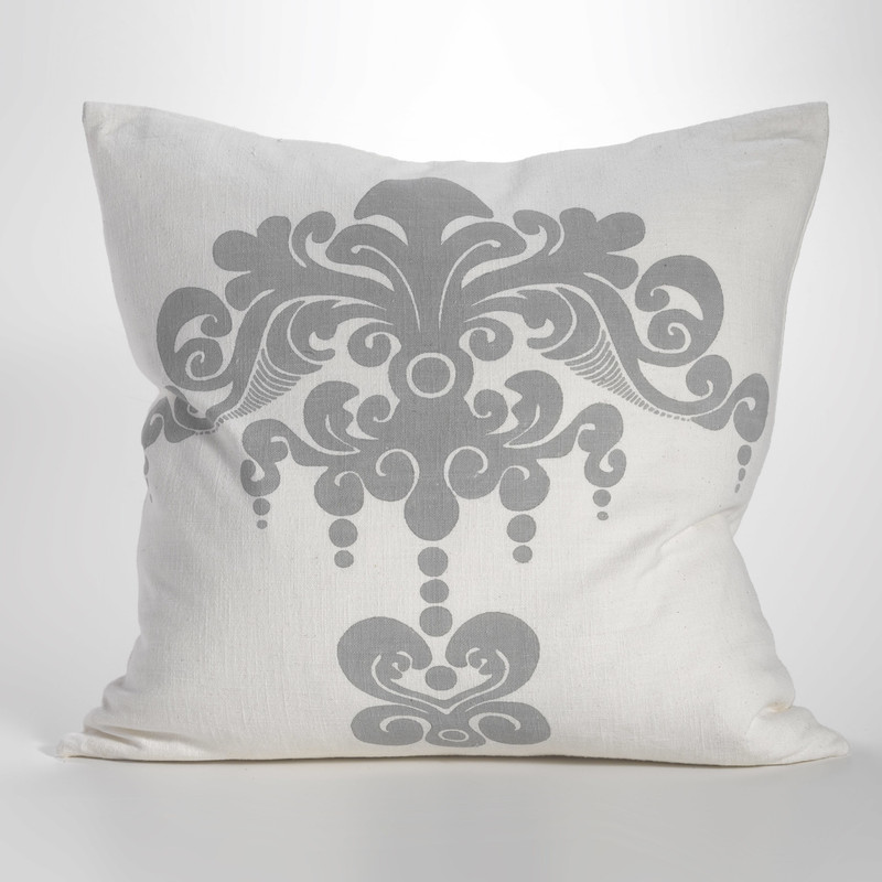 Heavenly Off-White Ruffled Small Decorative Pillow 8 W x 8 L