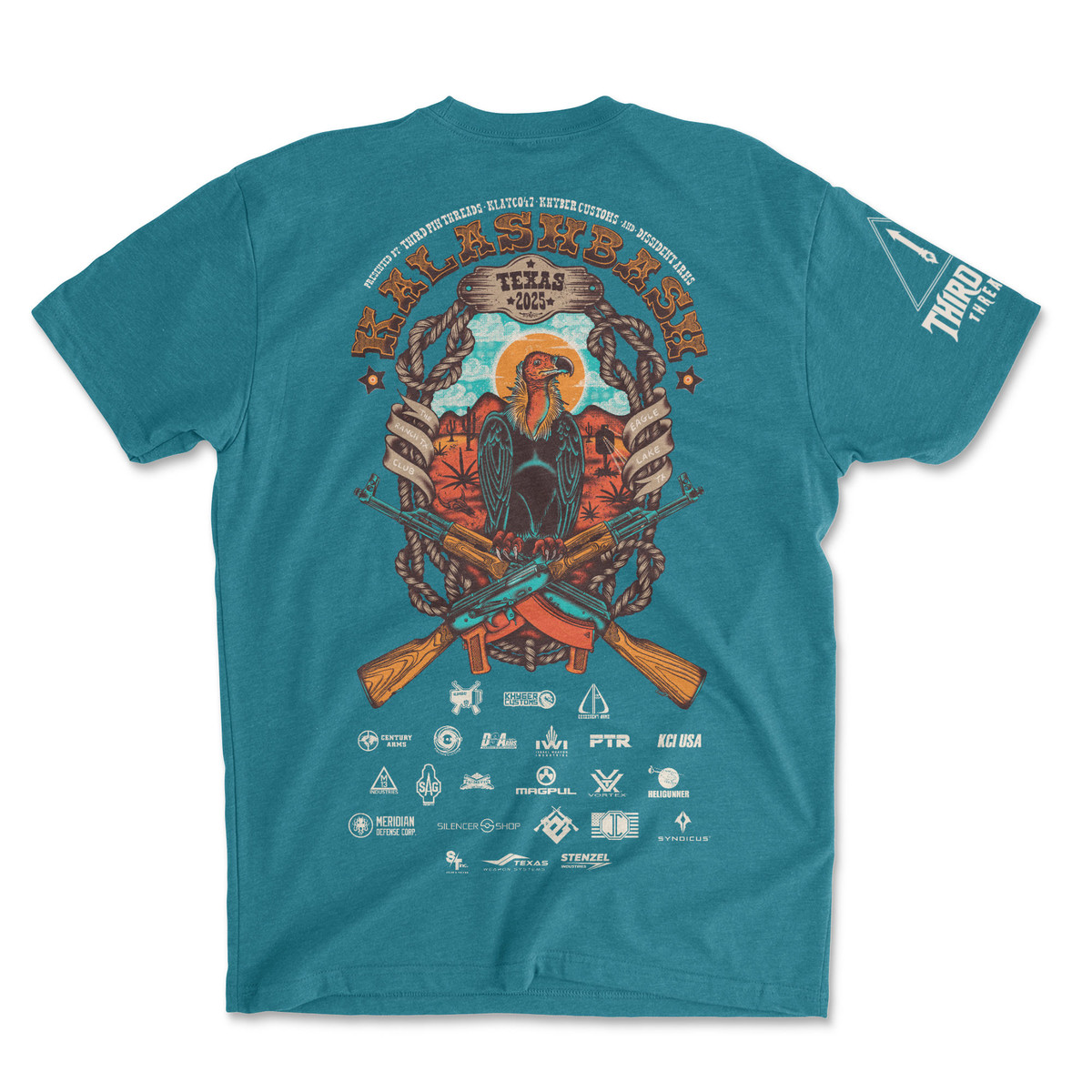 Kalash Bash TX 2025 Event Tee #1 (Heather Teal)