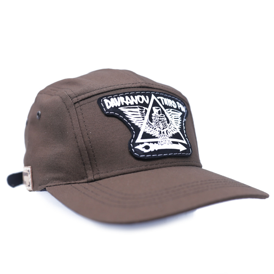 5 Panel Hat "Brown"