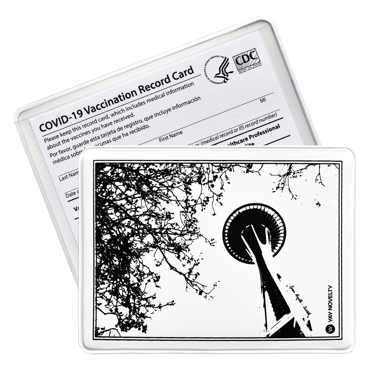 Vinyl Card Holder - Securely Store and Protect Your Important Documents such as the Covid-19 vaccine card or Medicare card with Style! Vinyl Card Holder - Securely Store and Protect Your Important Documents such as the Covid-19 vaccine card or Medicare card with Style!