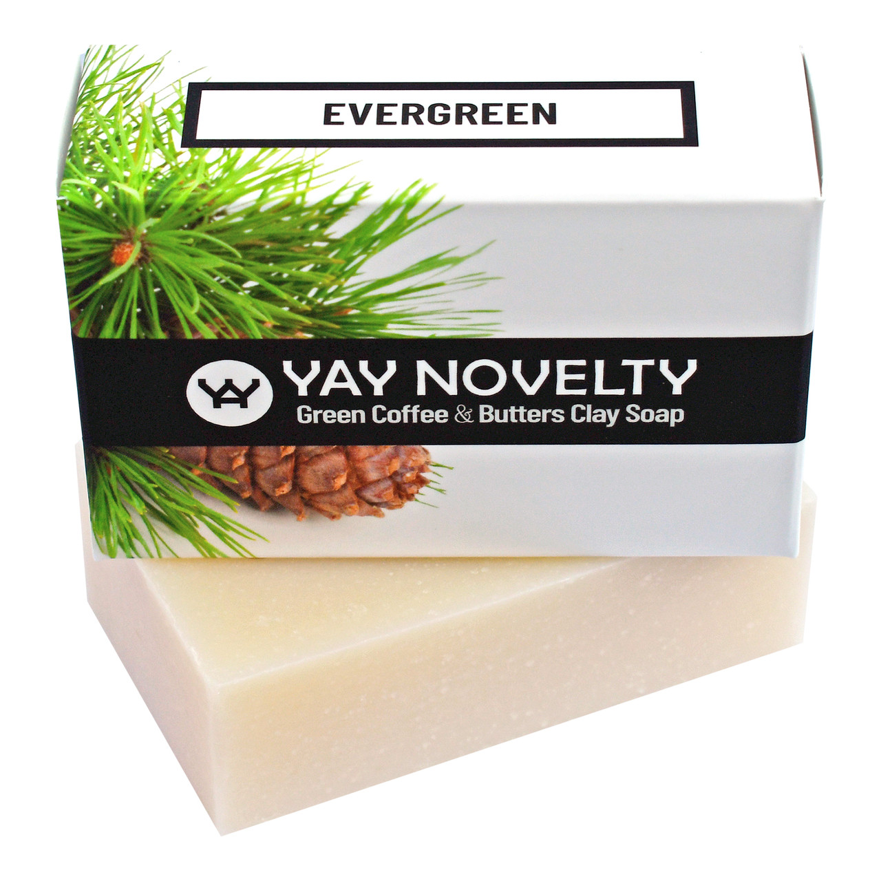Luxurious AllNatural Clay Bar Soap Evergreen YAY NOVELTY