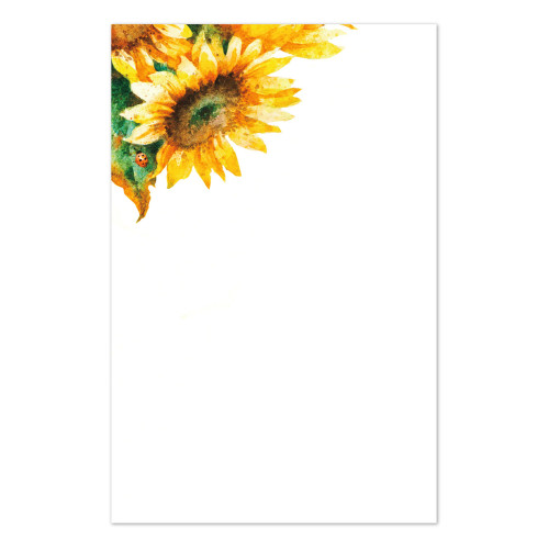 Manage Your Tasks and Notes with Our Premium Illustrated Notepads Featuring a sunflower Design.