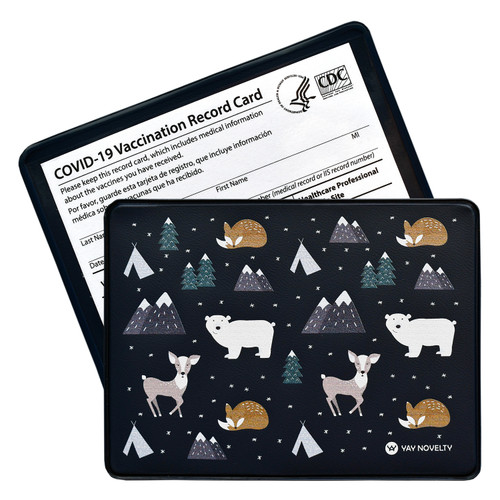 Kid's Design Multi-Functional Vinyl Card Protector - Perfect for vaccine card or medical card