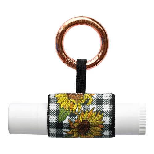 Stylish Chapstick Holder with Carabiner Keychain - Keep Your Lip Balm Handy at All Times.