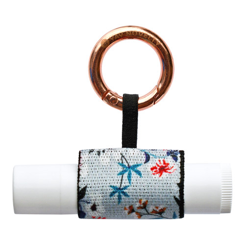 Stylish Chapstick Holder with Carabiner Keychain - Keep Your Lip Balm Handy at All Times.