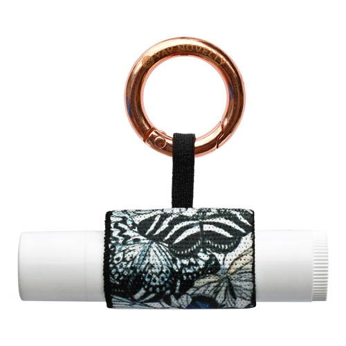 Stylish Chapstick Holder with Carabiner Keychain - Keep Your Lip Balm Handy at All Times.