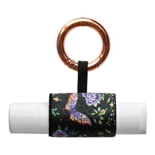 Stylish Chapstick Holder with Carabiner Keychain - Keep Your Lip Balm Handy at All Times.