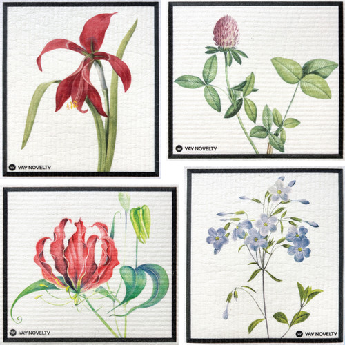 YAY NOVELTY Eco-Friendly Reusable Swedish Dishcloth, Bloom Aura design